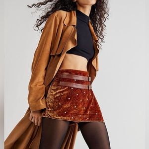FP Paisley Punk Velvet Skort